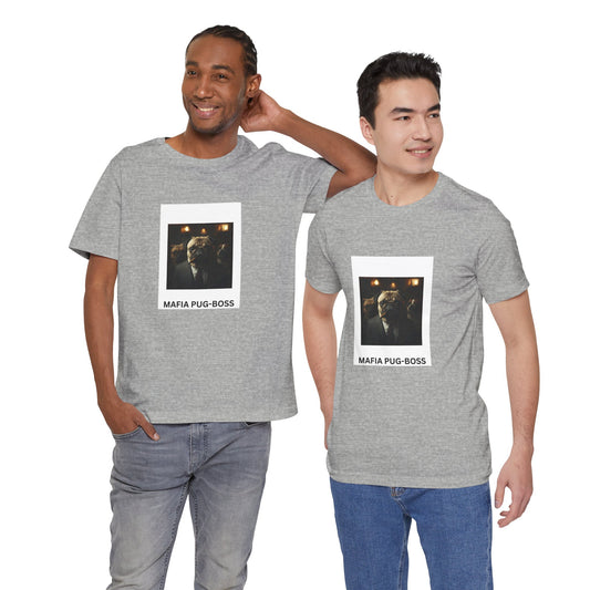 Mafia Pug-Boss Tee — Novelty Dog Portrait T-Shirt