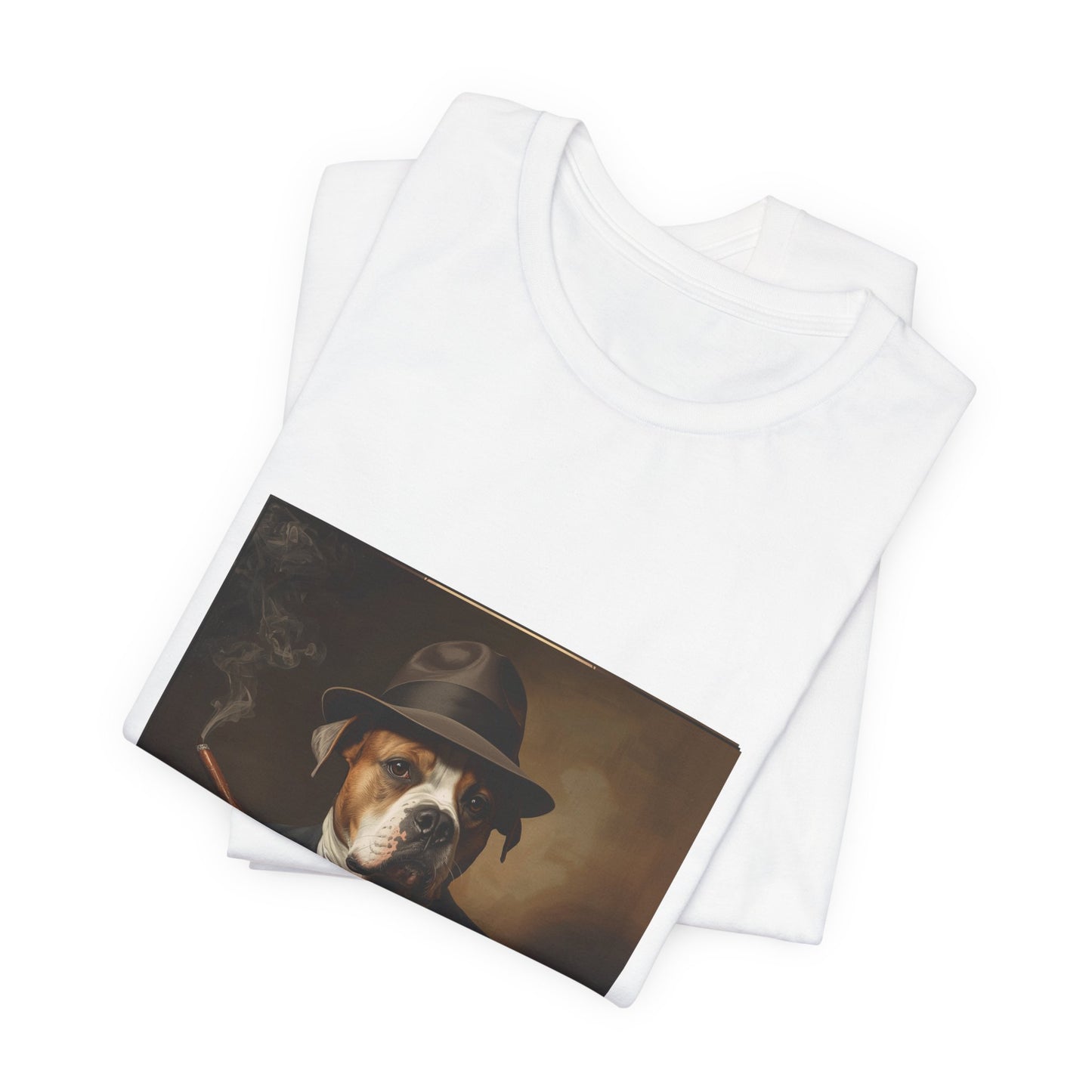 Dog Mobster T‑Shirt — "Business First Biscuits Later" Dog Mafia Tee