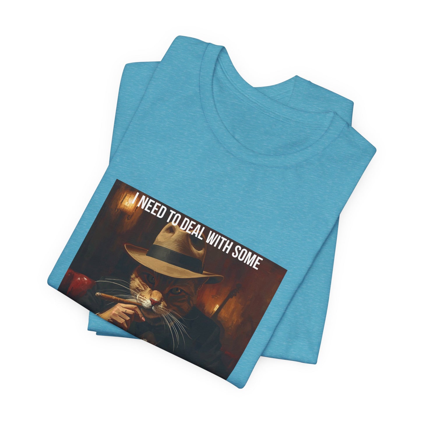 Funny Cat Mafia T-Shirt — "Purr-sonal Business" Graphic Tee