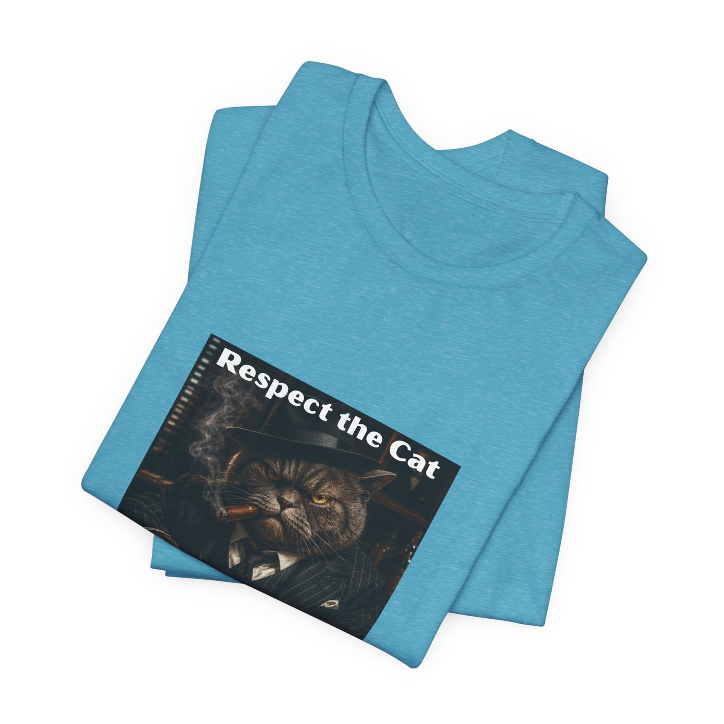 Respect the Cat T‑Shirt – "Respect the Cat or Sleep with the Fish" Vintage Cat Tee