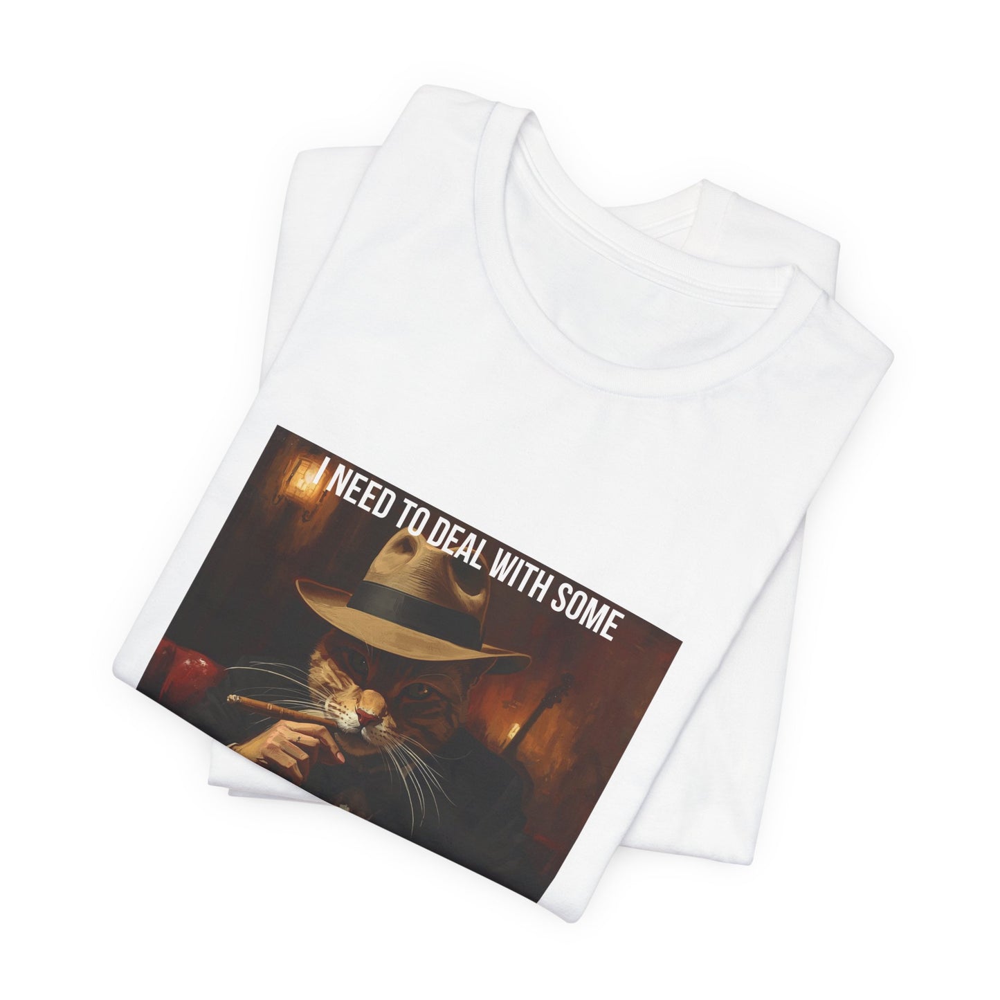 Funny Cat Mafia T-Shirt — "Purr-sonal Business" Graphic Tee