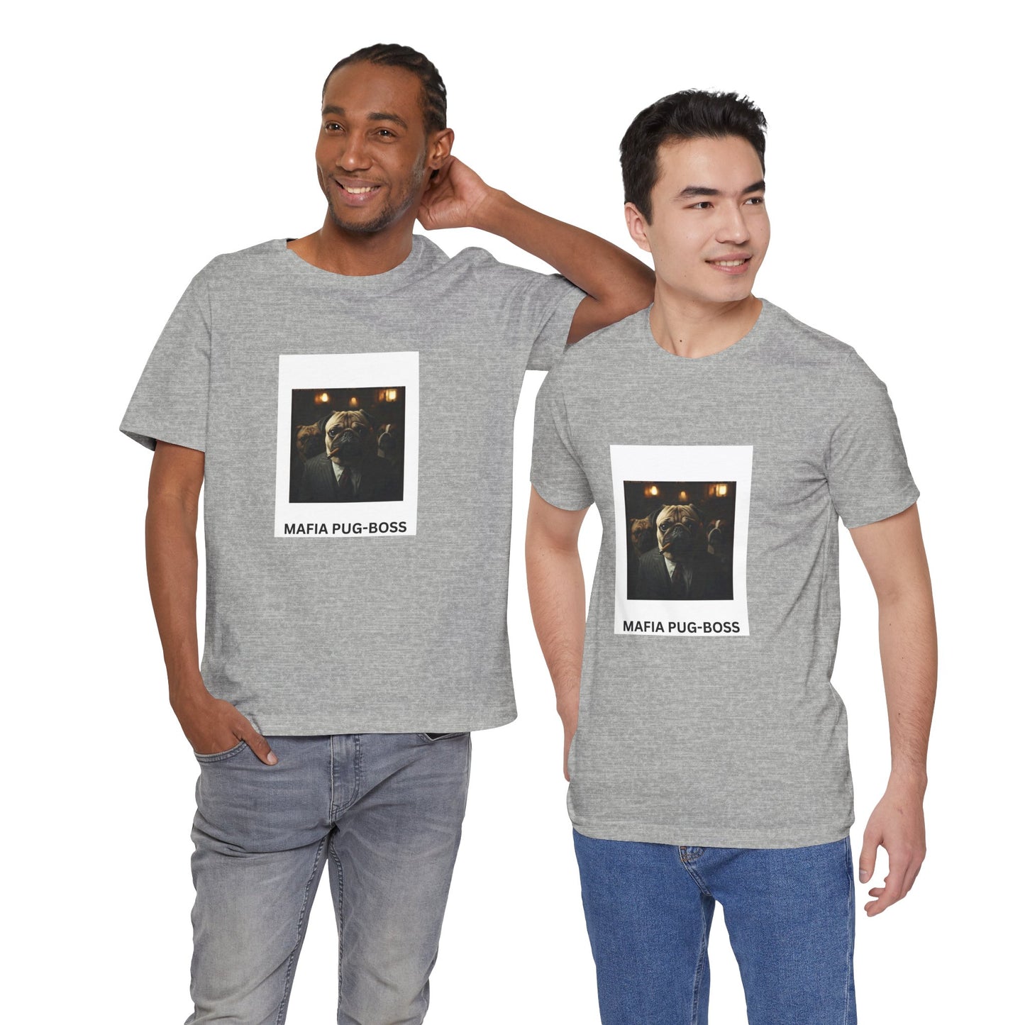 Mafia Pug-Boss Tee — Novelty Dog Portrait T-Shirt