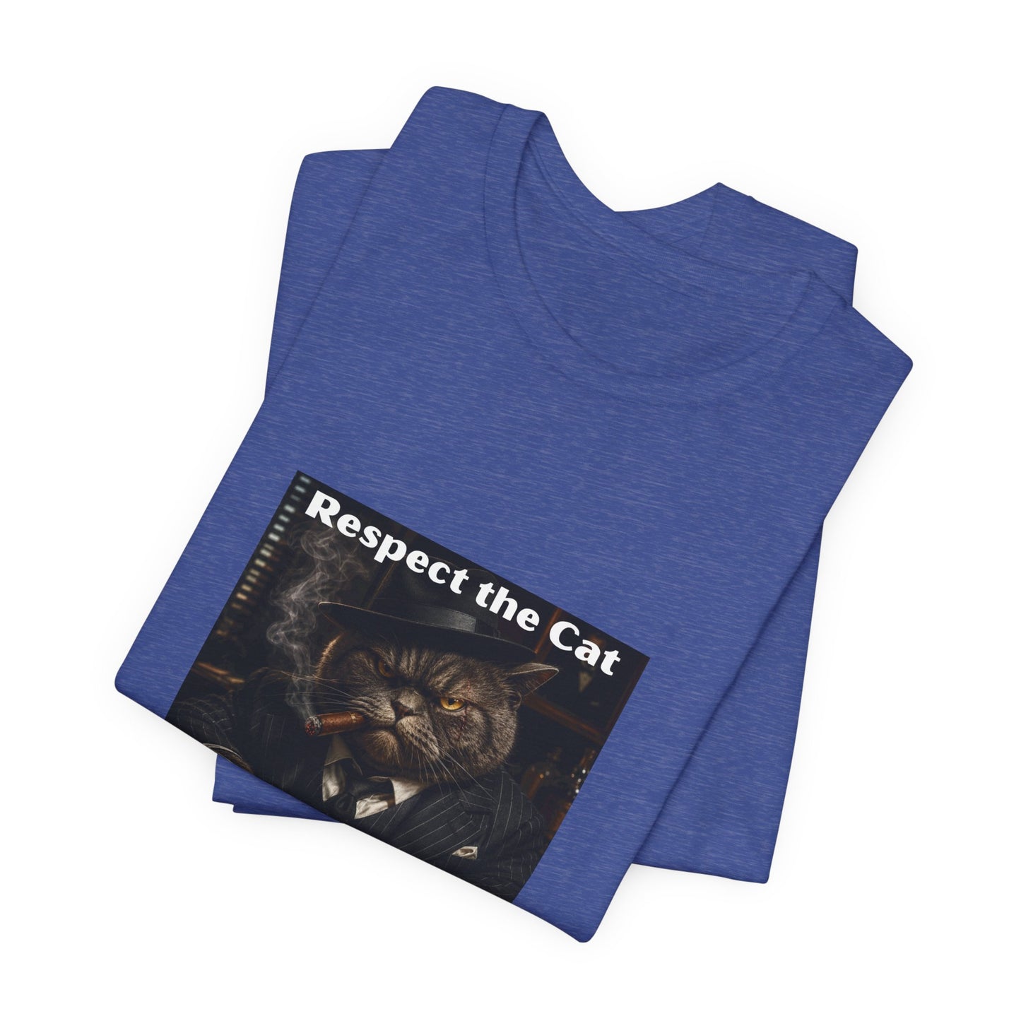 Respect the Cat T‑Shirt – "Respect the Cat or Sleep with the Fish" Vintage Cat Tee