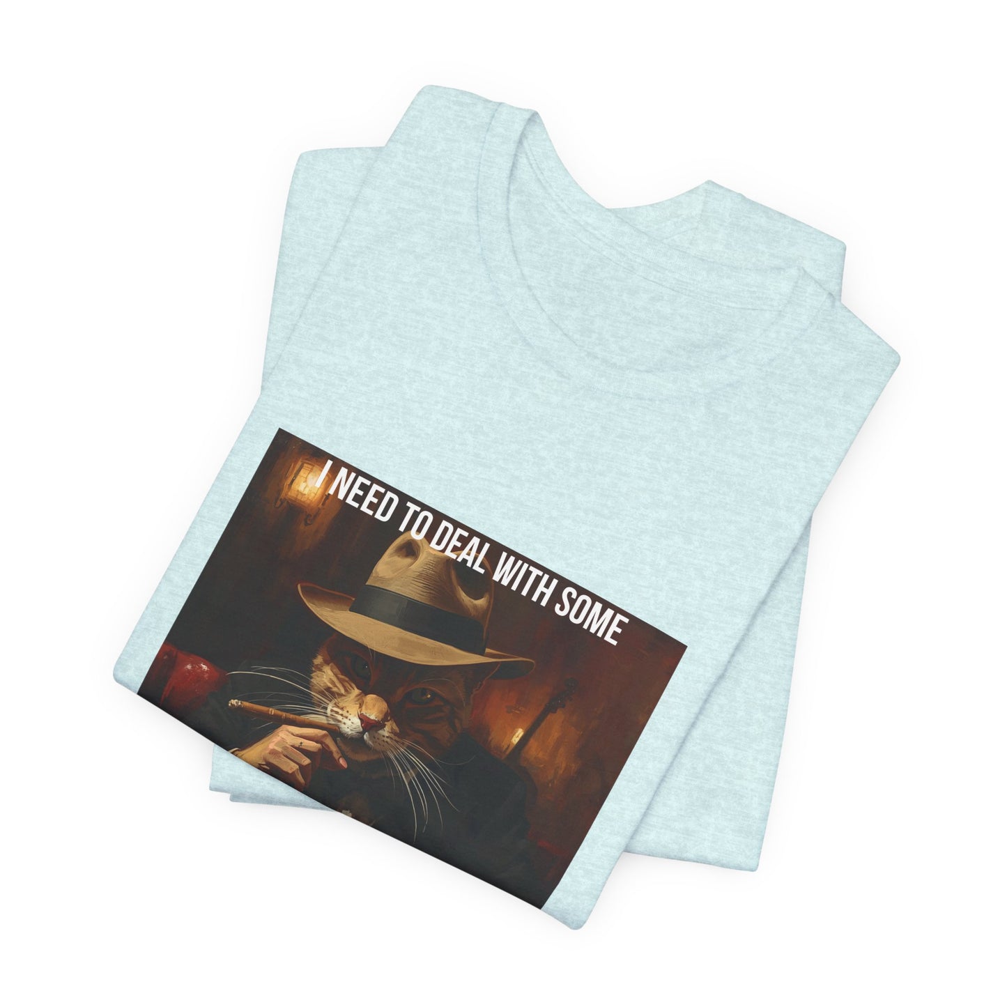 Funny Cat Mafia T-Shirt — "Purr-sonal Business" Graphic Tee