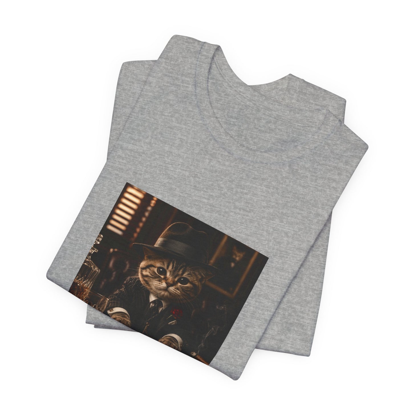 Vintage Mobster Cat T‑Shirt — The Mafia Cat Boss Graphic Tee