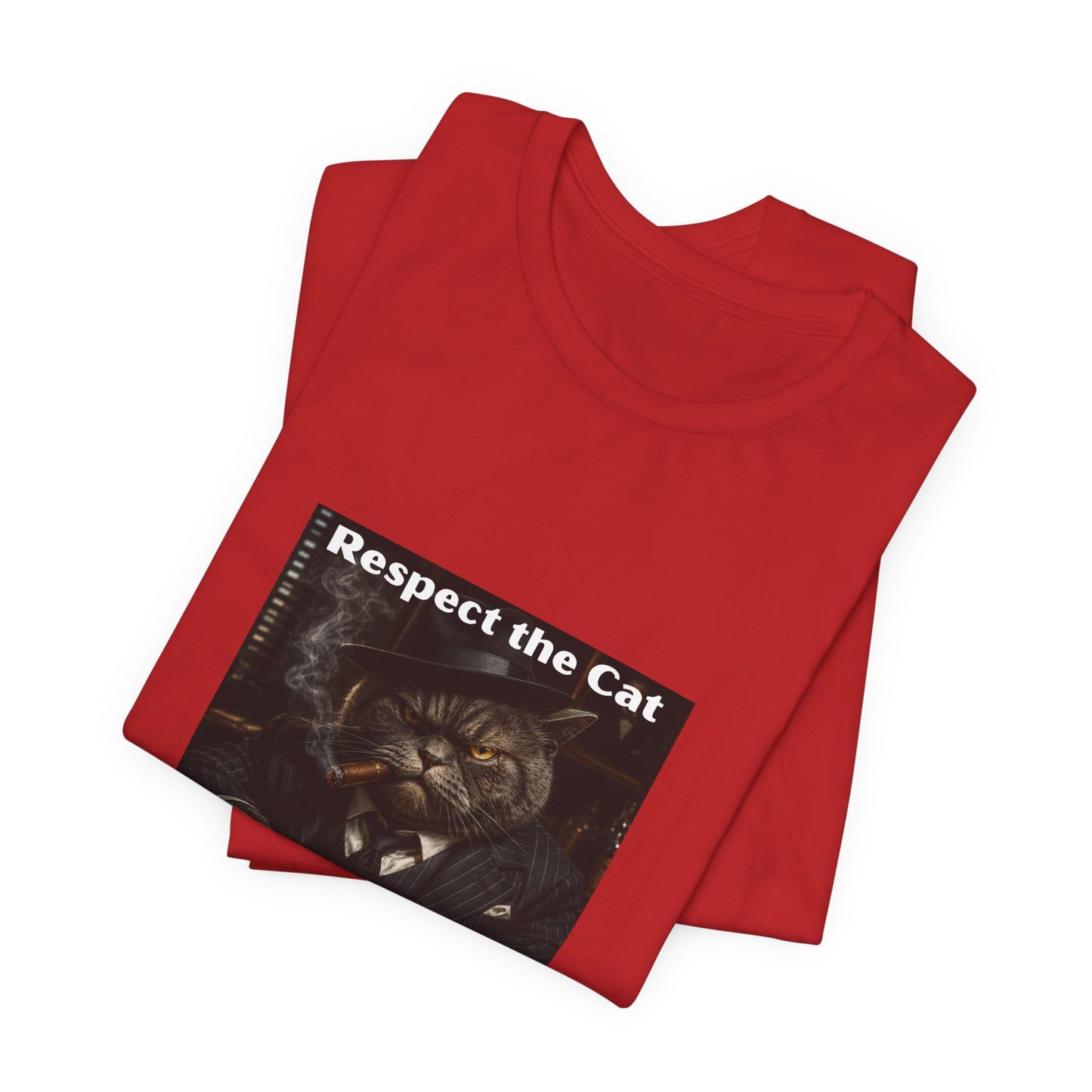 Respect the Cat T‑Shirt – "Respect the Cat or Sleep with the Fish" Vintage Cat Tee