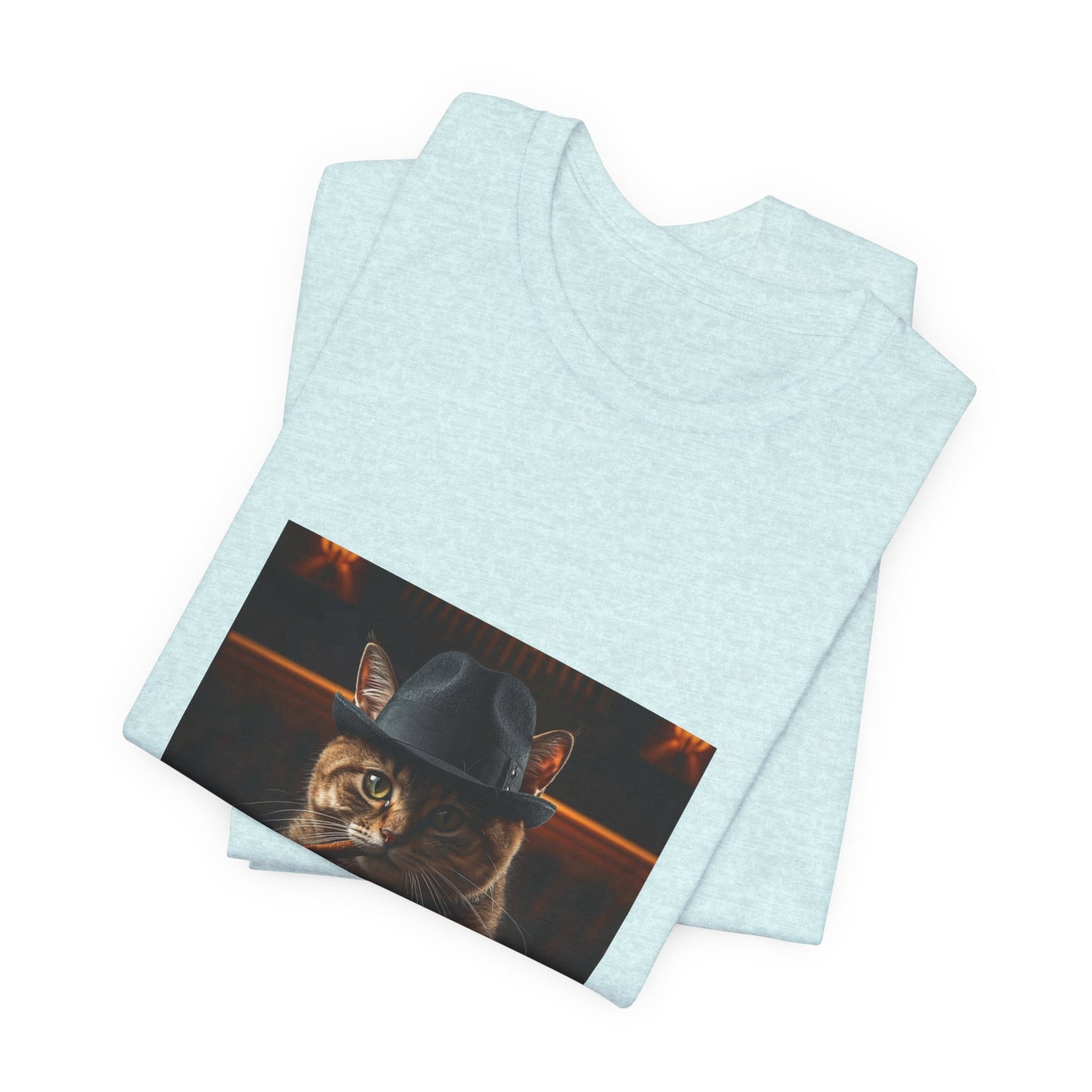 Mafia Feline Boss Tee - Cat with Hat Graphic T-Shirt