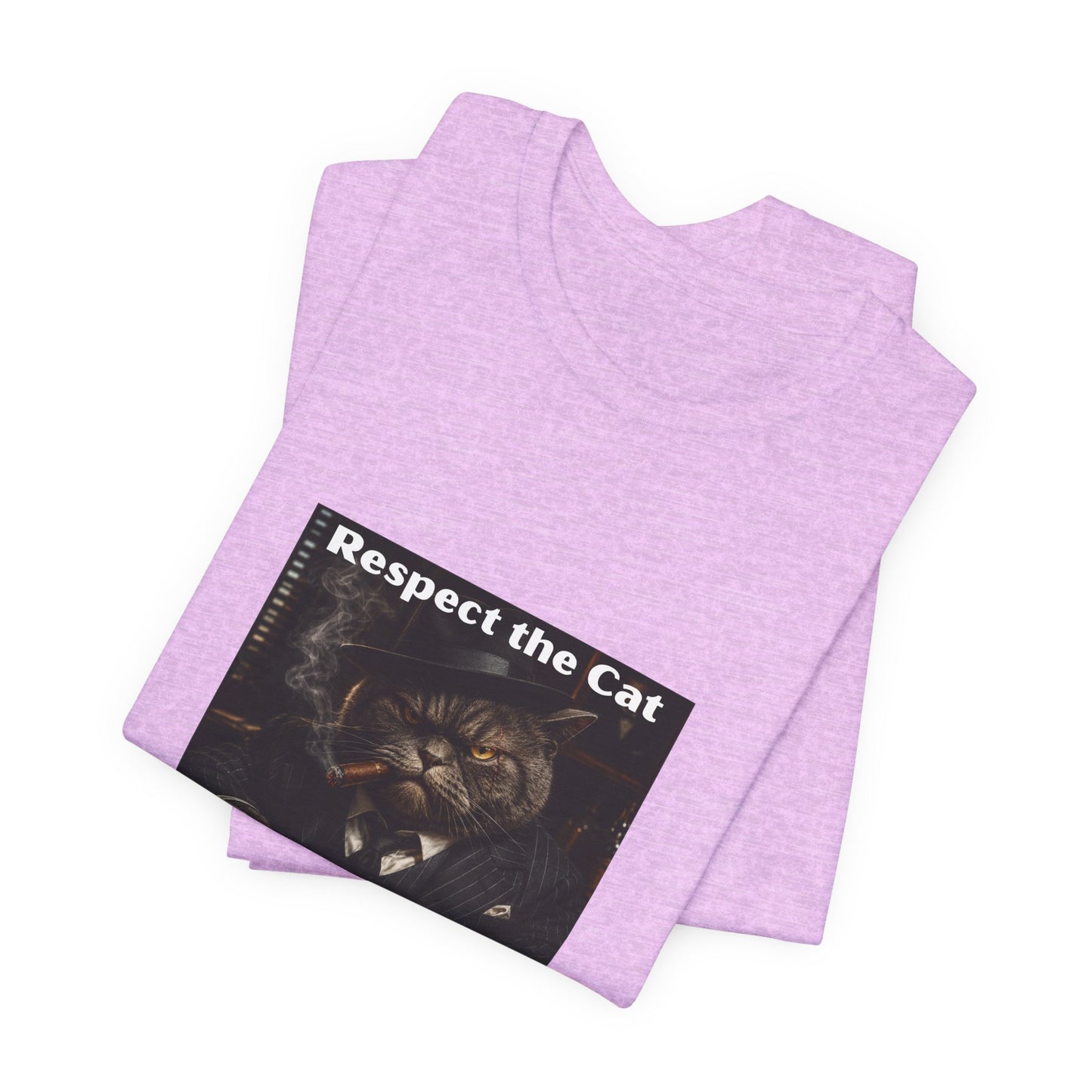 Respect the Cat T‑Shirt – "Respect the Cat or Sleep with the Fish" Vintage Cat Tee