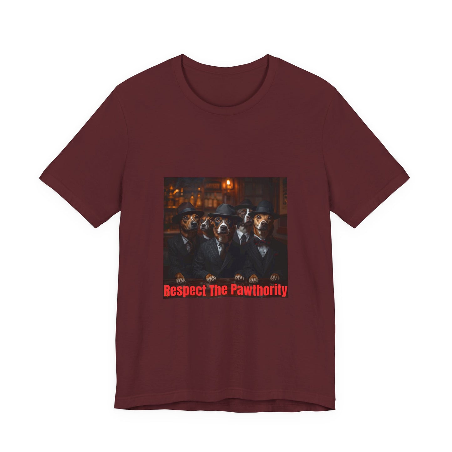 Respect The Pawthority Tee — Dog Mafia Gang Graphic T-Shirt