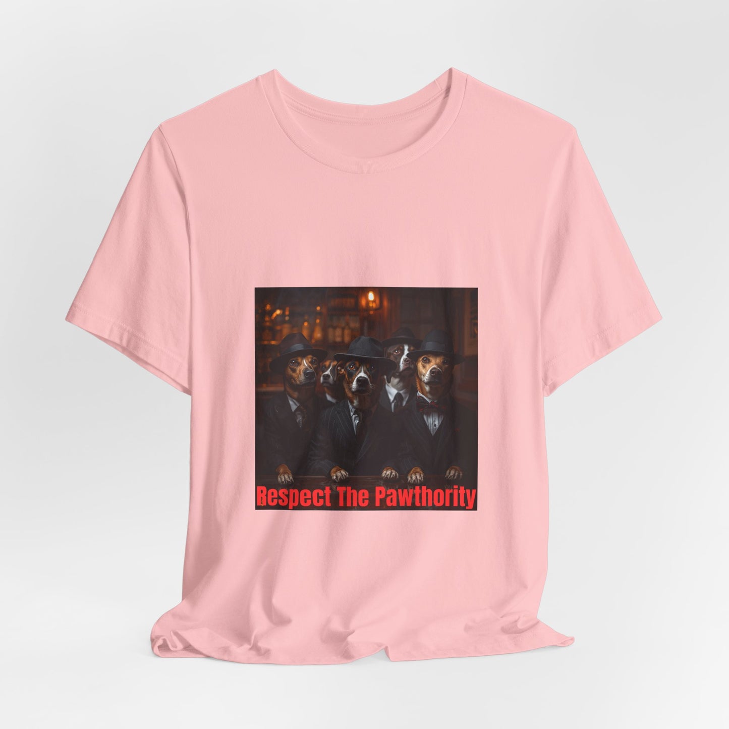 Respect The Pawthority Tee — Dog Mafia Gang Graphic T-Shirt