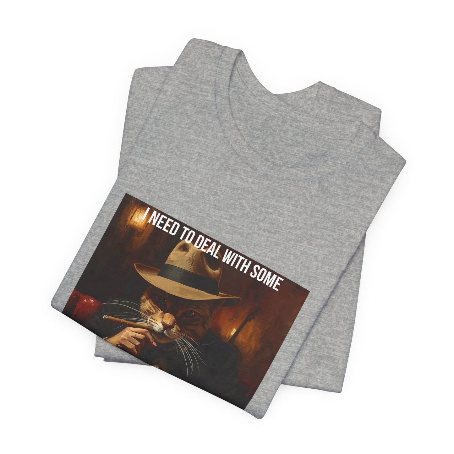 Funny Cat Mafia T-Shirt — "Purr-sonal Business" Graphic Tee