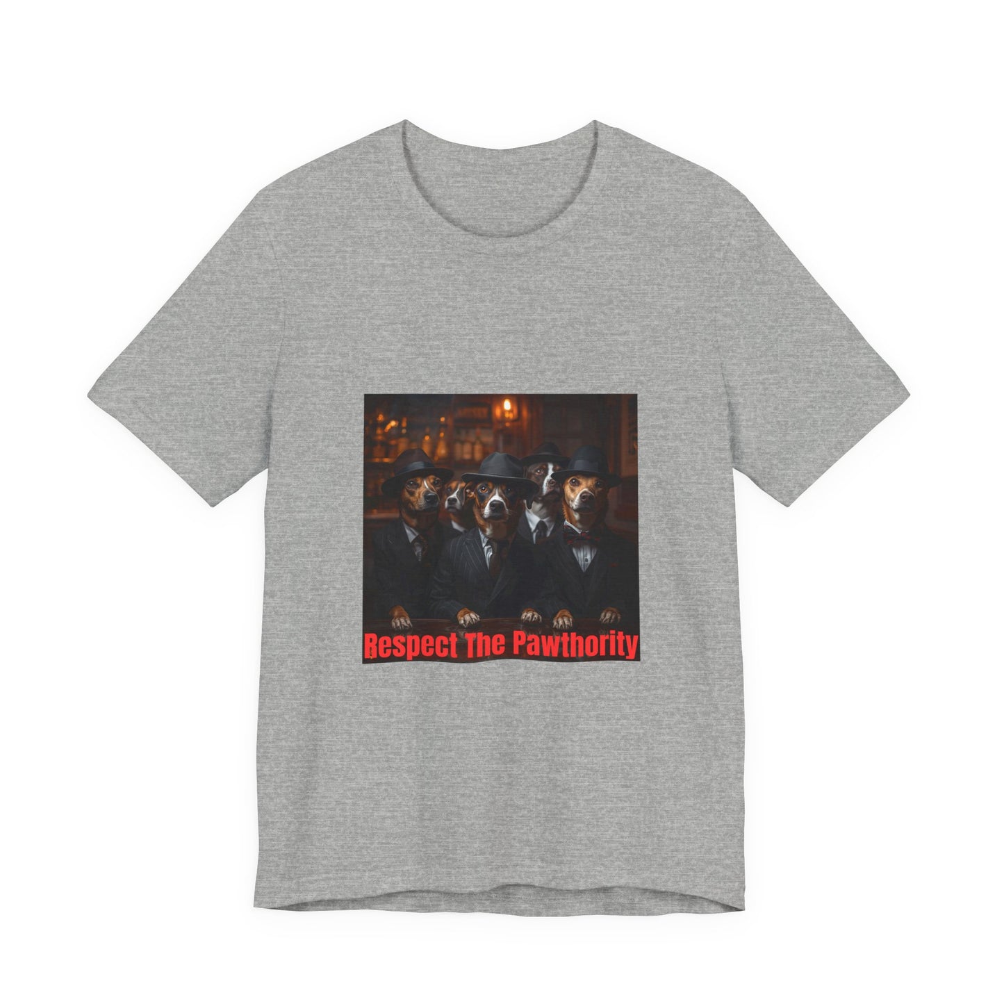 Respect The Pawthority Tee — Dog Mafia Gang Graphic T-Shirt