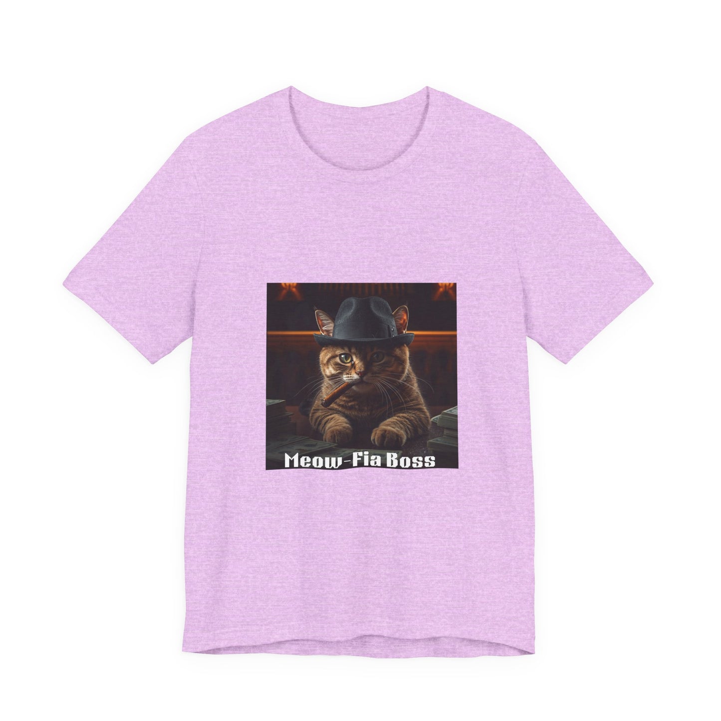 Mafia Feline Boss Tee - Cat with Hat Graphic T-Shirt