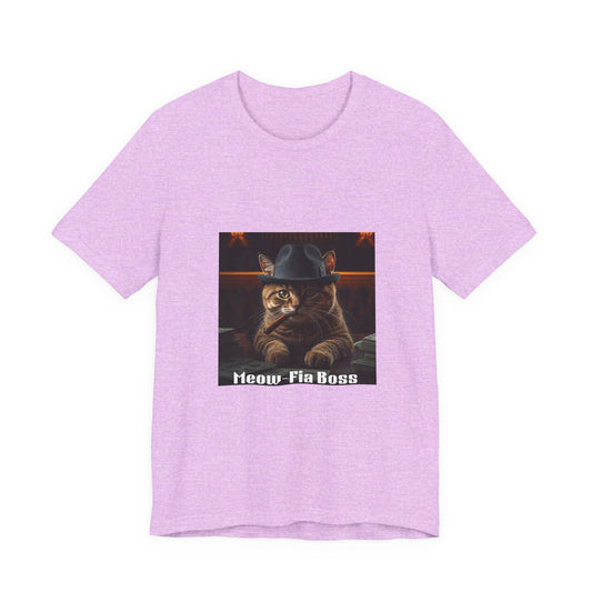 Mafia Feline Boss Tee - Cat with Hat Graphic T-Shirt