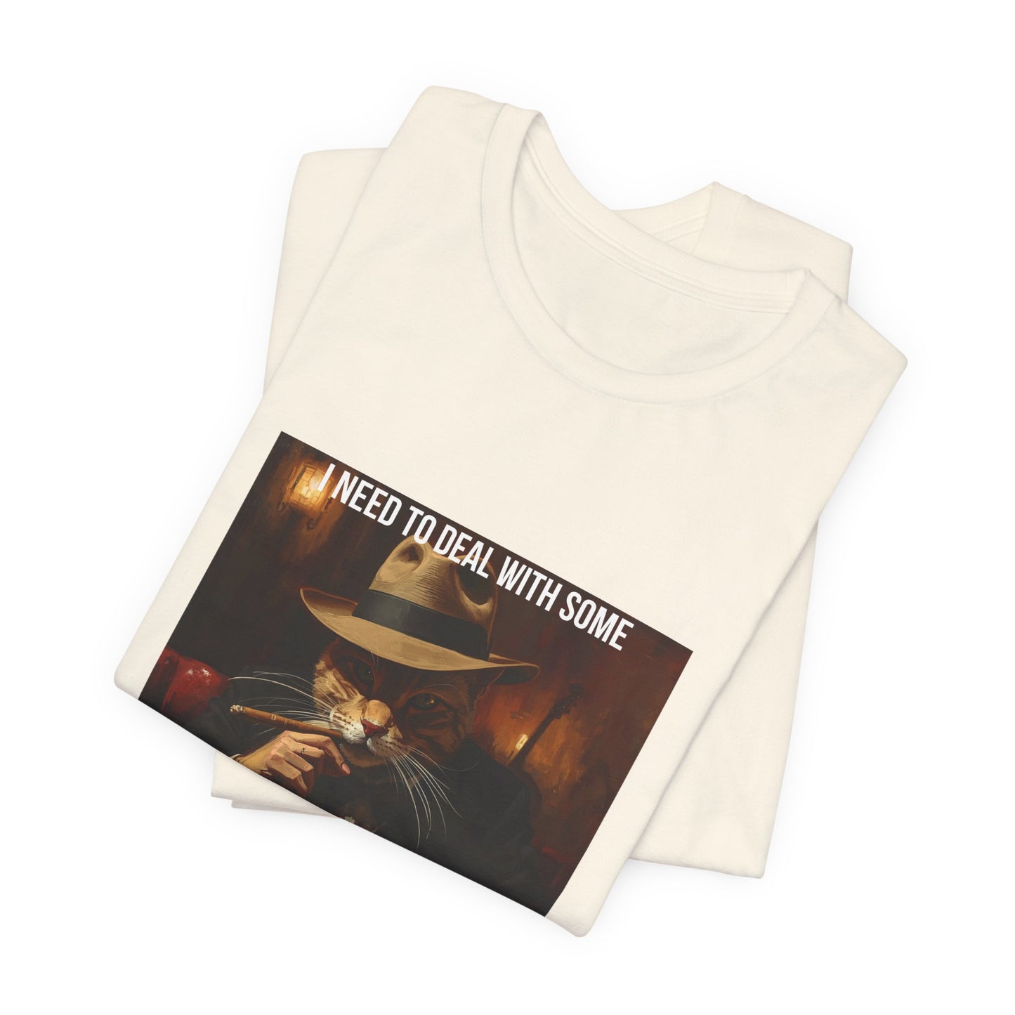 Funny Cat Mafia T-Shirt — "Purr-sonal Business" Graphic Tee