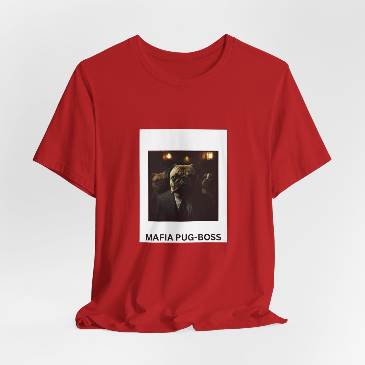 Mafia Pug-Boss Tee — Novelty Dog Portrait T-Shirt