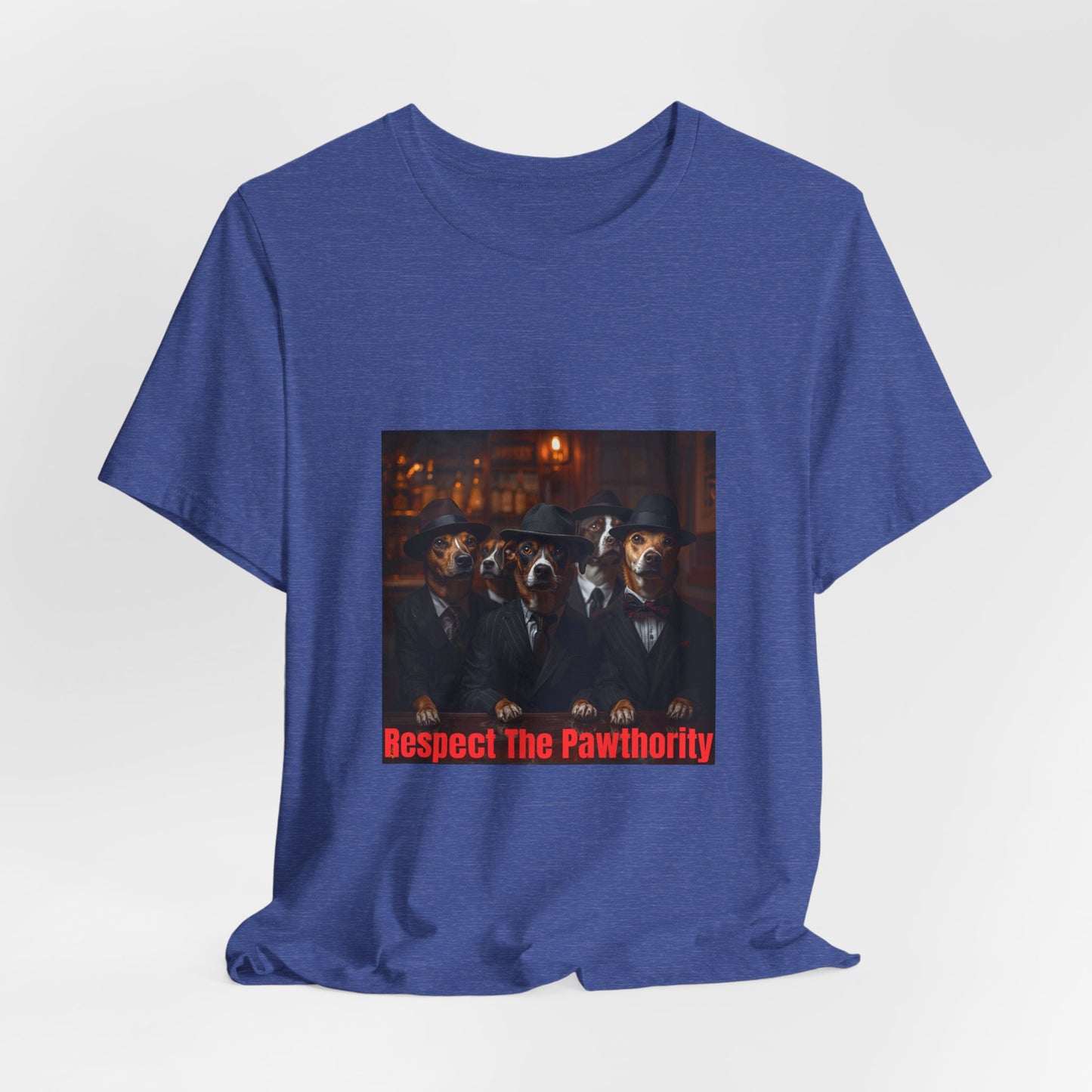 Respect The Pawthority Tee — Dog Mafia Gang Graphic T-Shirt