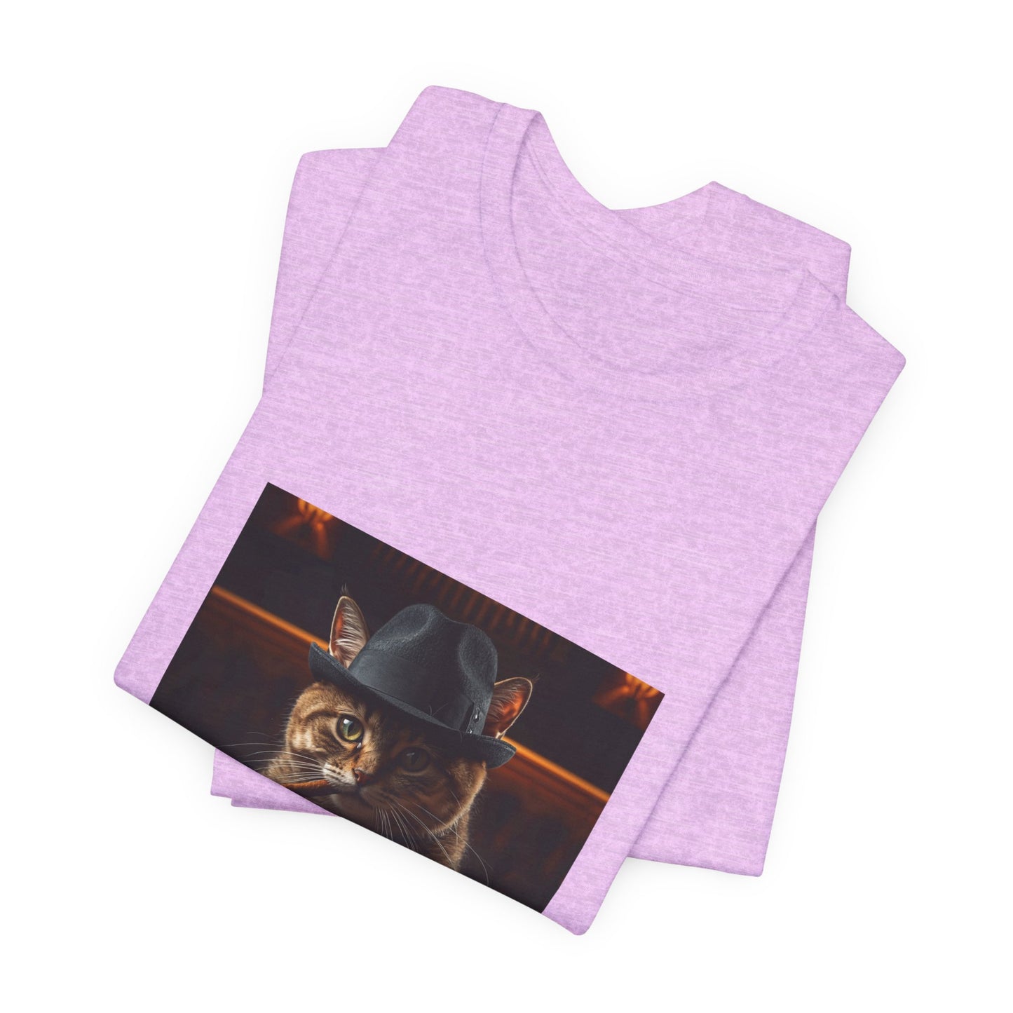 Mafia Feline Boss Tee - Cat with Hat Graphic T-Shirt