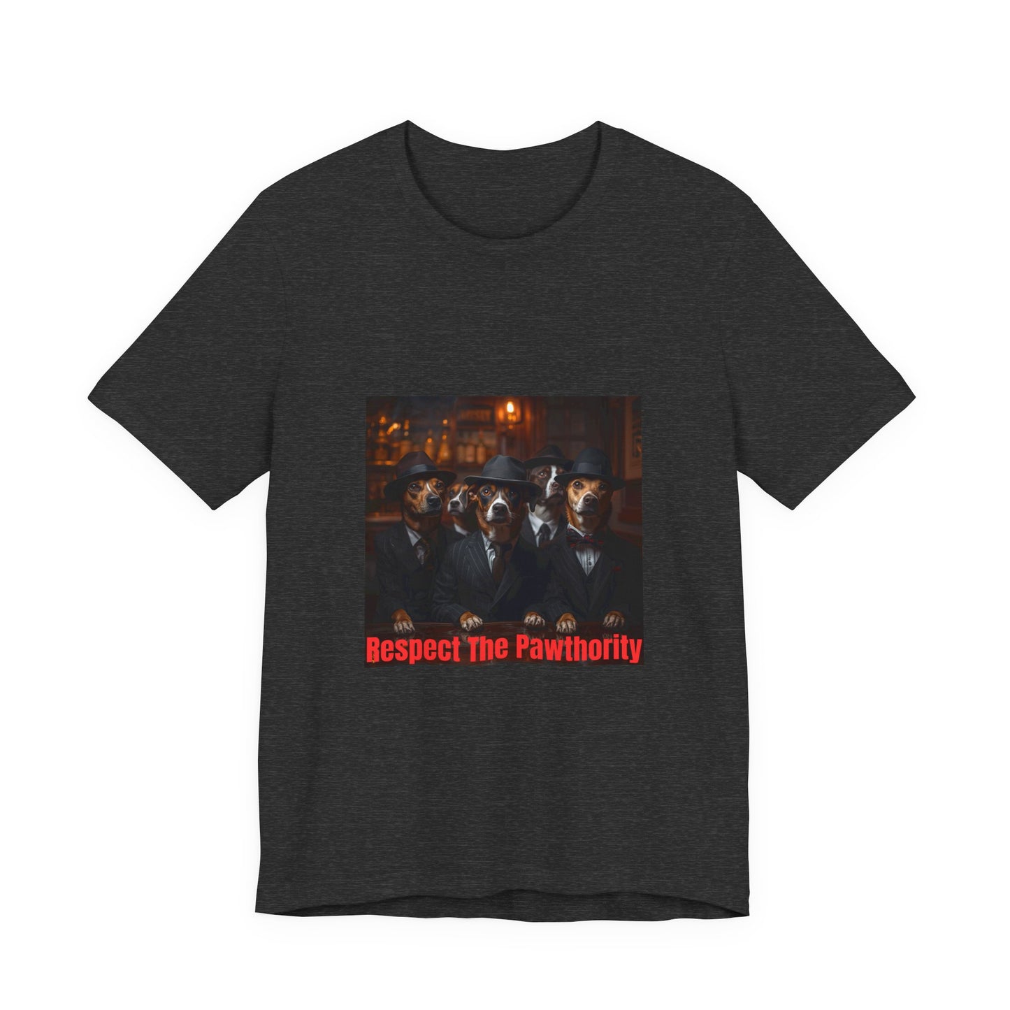 Respect The Pawthority Tee — Dog Mafia Gang Graphic T-Shirt