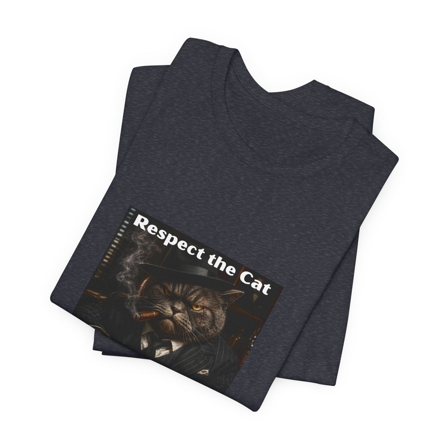Respect the Cat T‑Shirt – "Respect the Cat or Sleep with the Fish" Vintage Cat Tee
