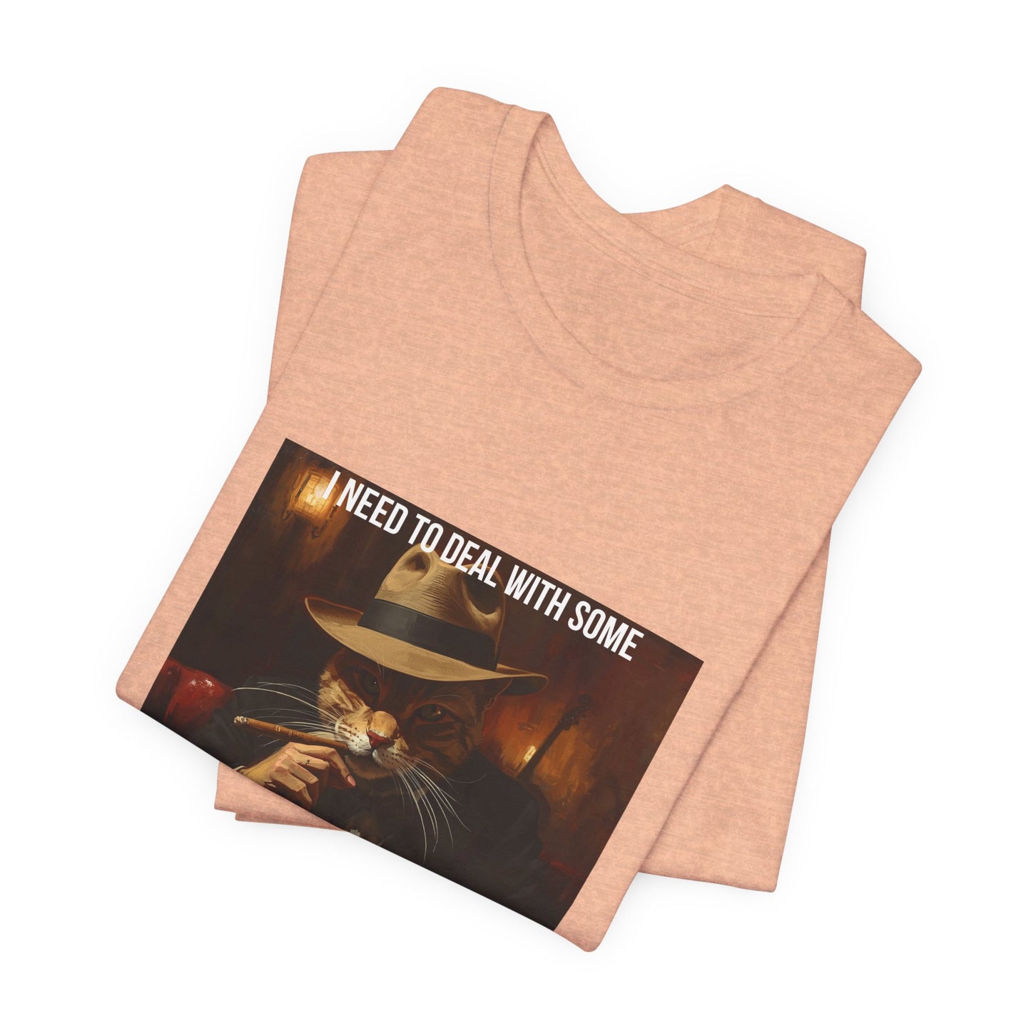 Funny Cat Mafia T-Shirt — "Purr-sonal Business" Graphic Tee