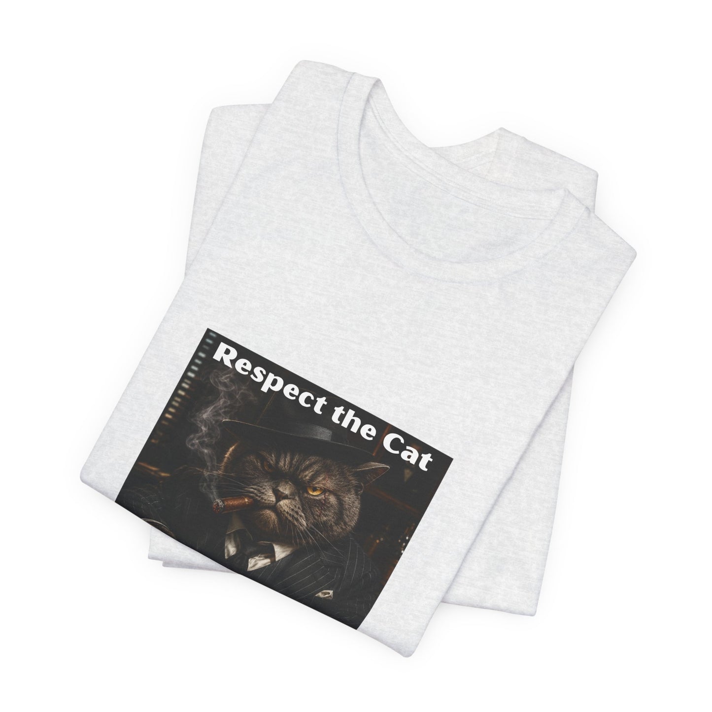 Respect the Cat T‑Shirt – "Respect the Cat or Sleep with the Fish" Vintage Cat Tee