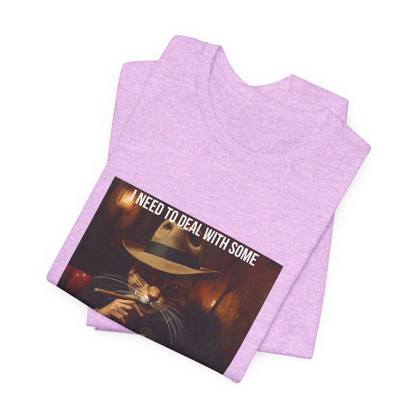 Funny Cat Mafia T-Shirt — "Purr-sonal Business" Graphic Tee