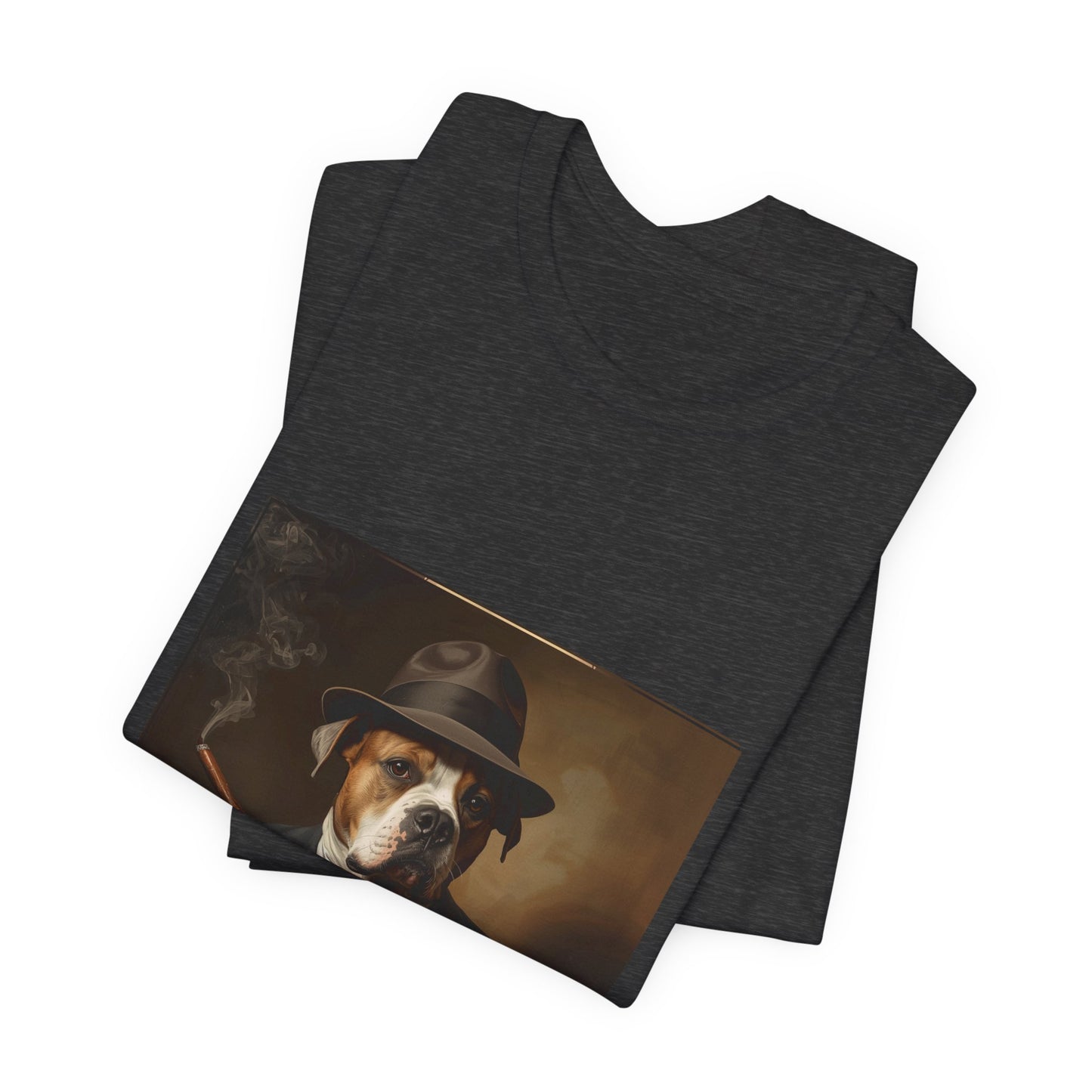 Dog Mobster T‑Shirt — "Business First Biscuits Later" Dog Mafia Tee