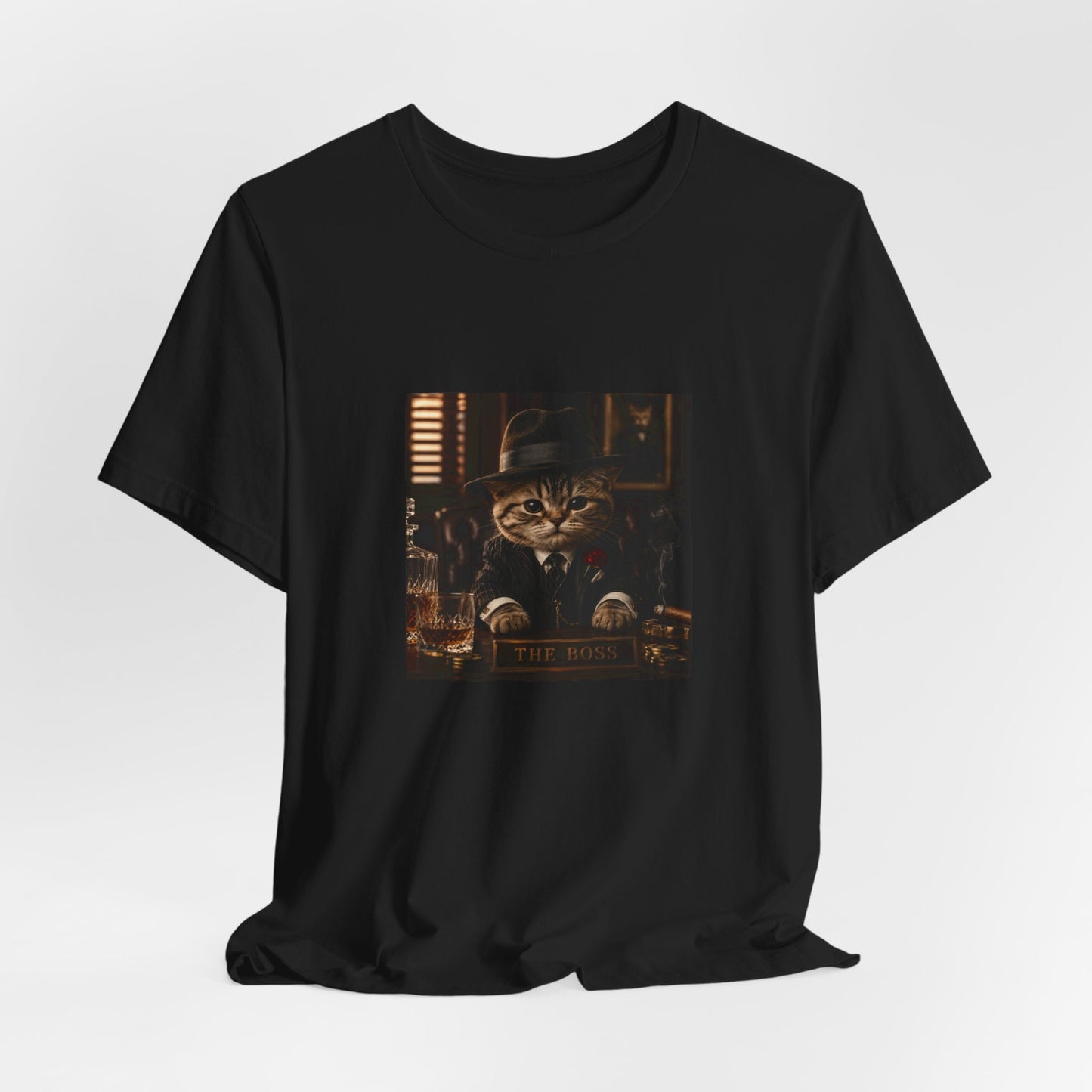 Vintage Mobster Cat T‑Shirt — The Mafia Cat Boss Graphic Tee