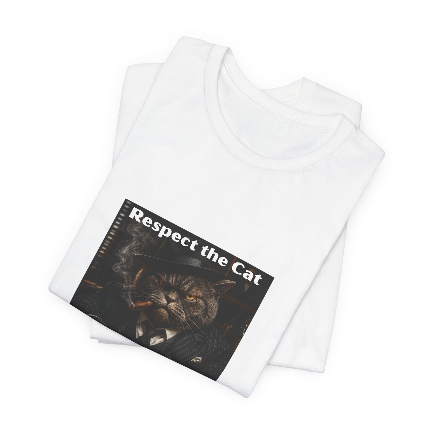 Respect the Cat T‑Shirt – "Respect the Cat or Sleep with the Fish" Vintage Cat Tee