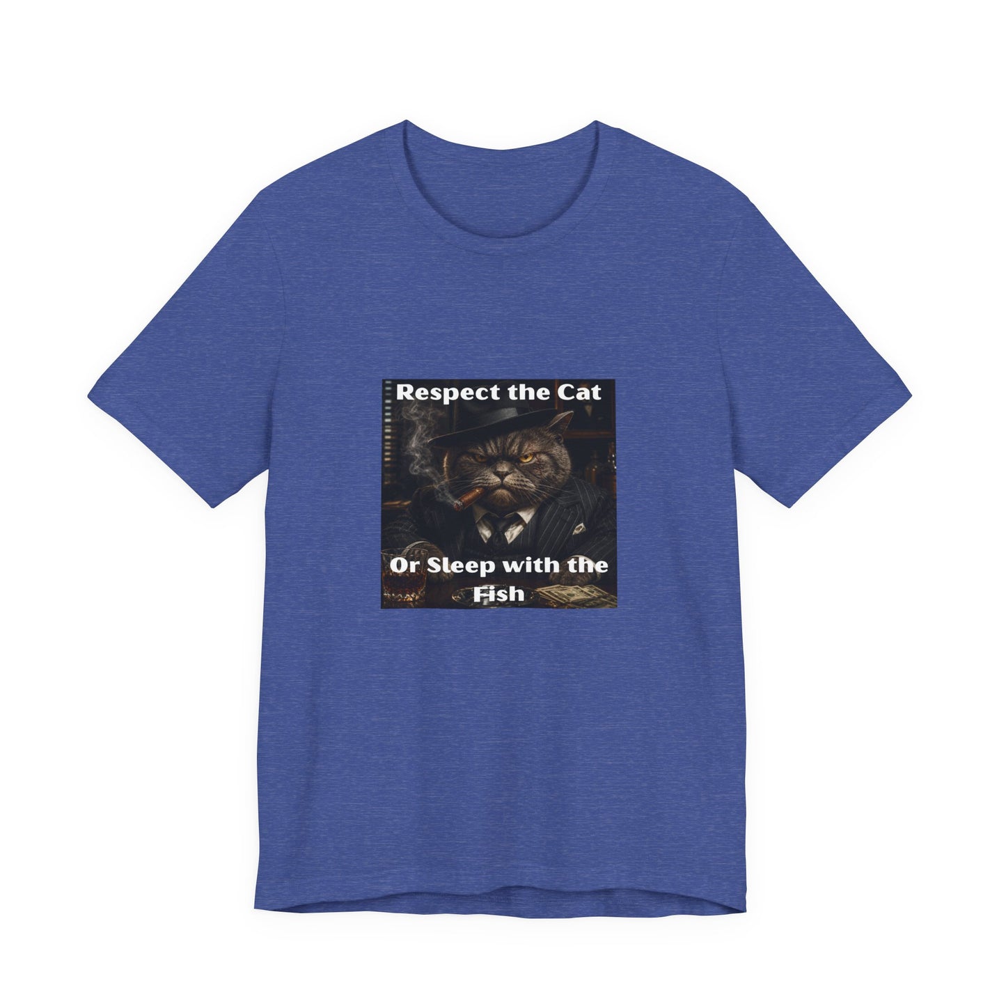 Respect the Cat T‑Shirt – "Respect the Cat or Sleep with the Fish" Vintage Cat Tee