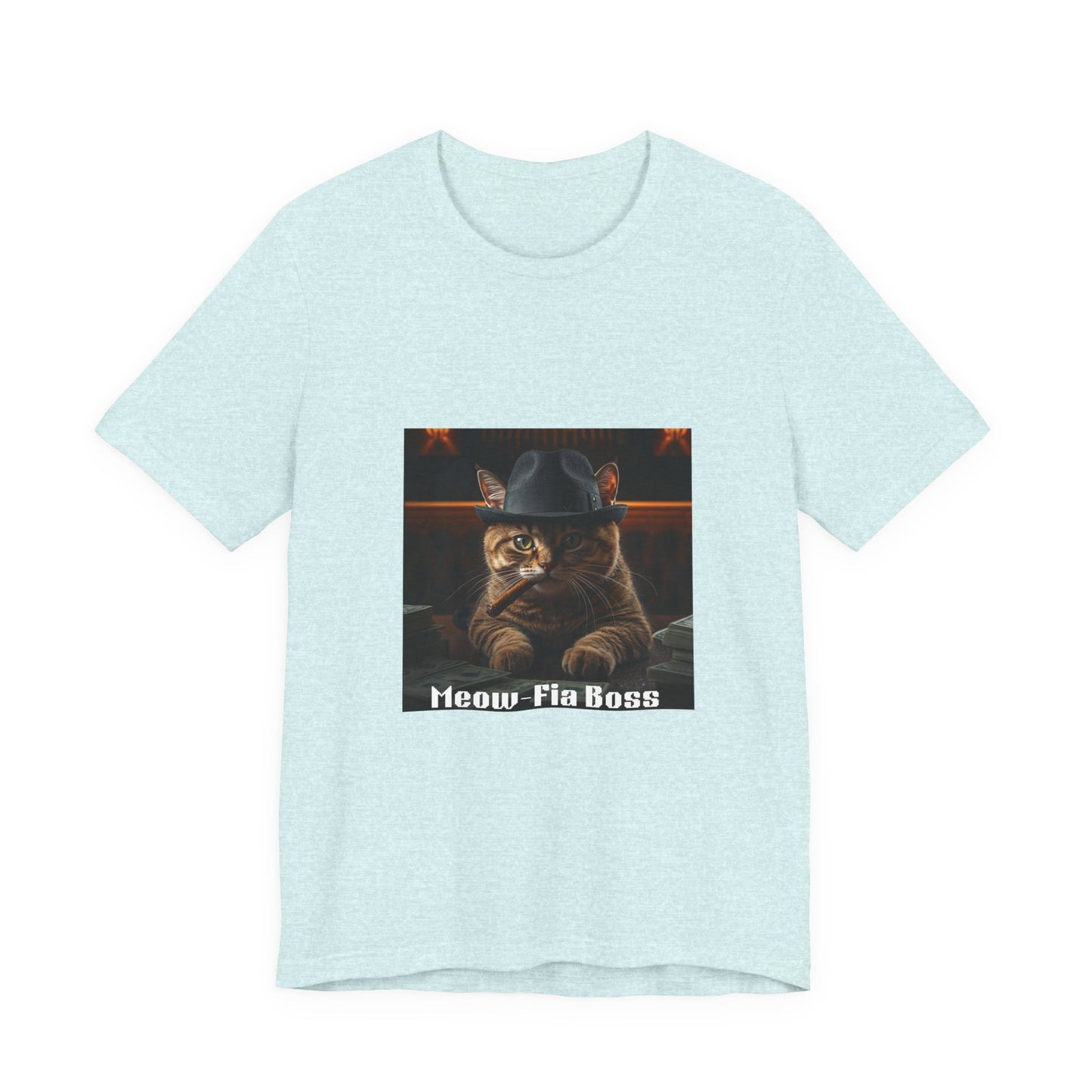 Mafia Feline Boss Tee - Cat with Hat Graphic T-Shirt