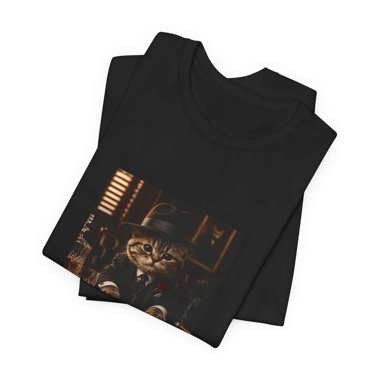 Vintage Mobster Cat T‑Shirt — The Mafia Cat Boss Graphic Tee