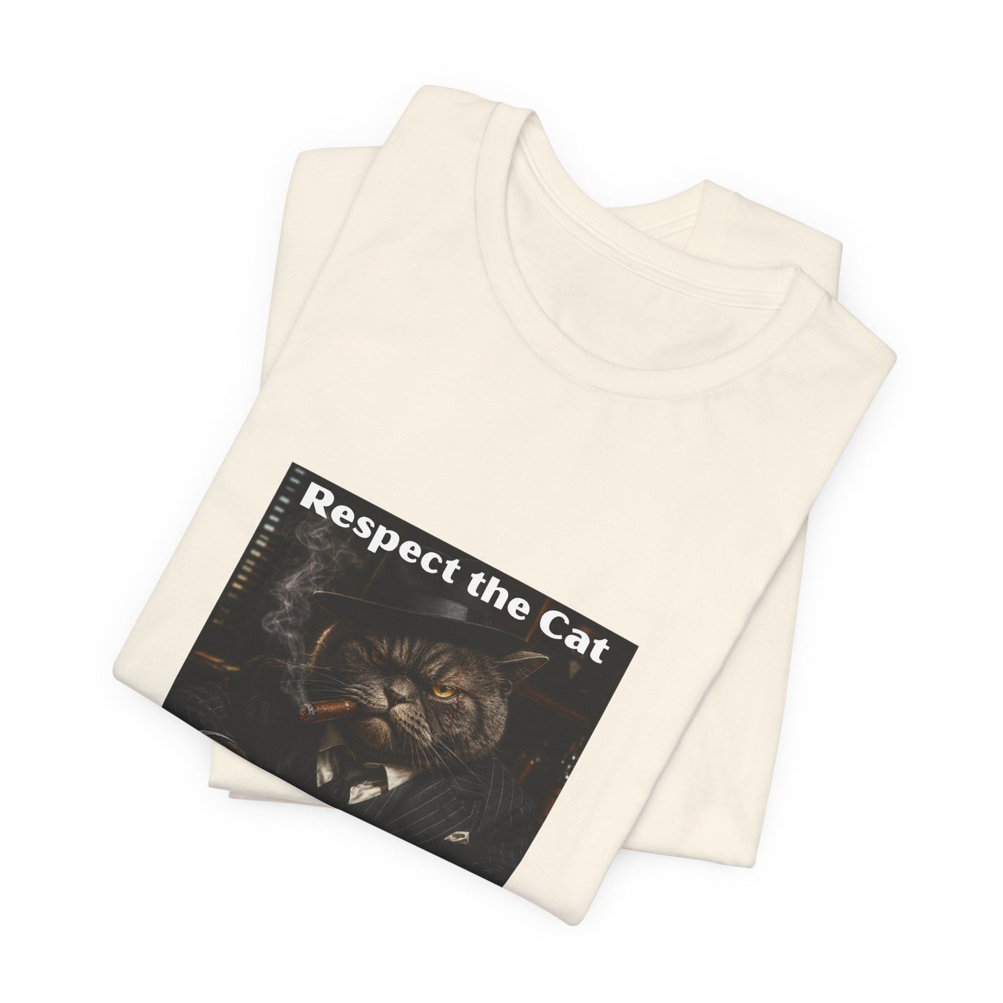 Respect the Cat T‑Shirt – "Respect the Cat or Sleep with the Fish" Vintage Cat Tee