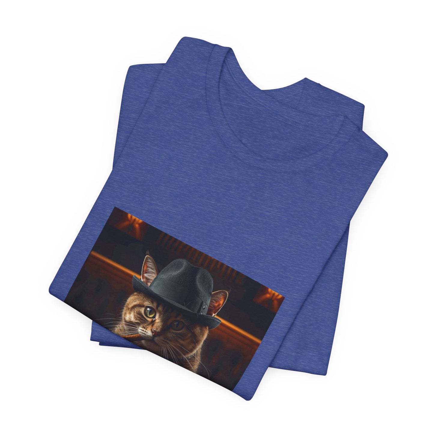 Mafia Feline Boss Tee - Cat with Hat Graphic T-Shirt