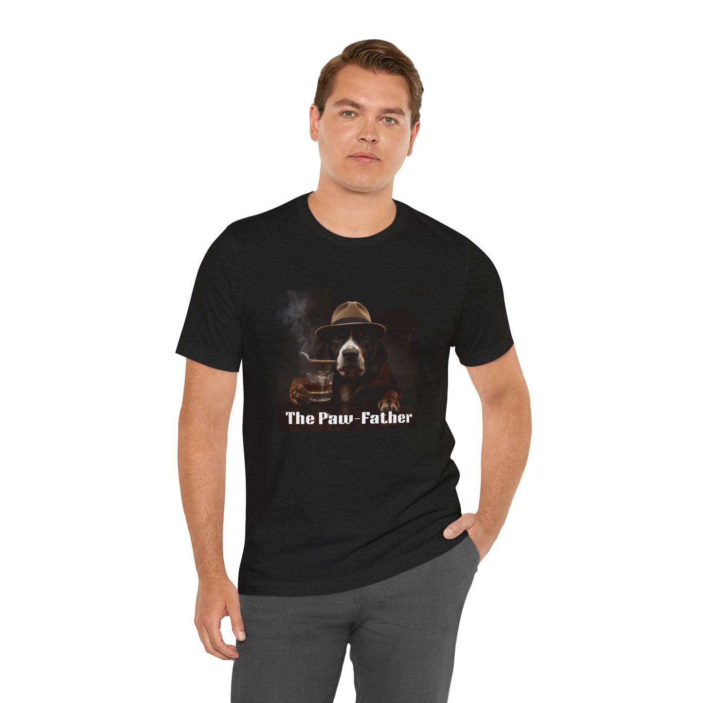 The Paw-Father T‑Shirt — Vintage Dog Mafia Graphic Tee