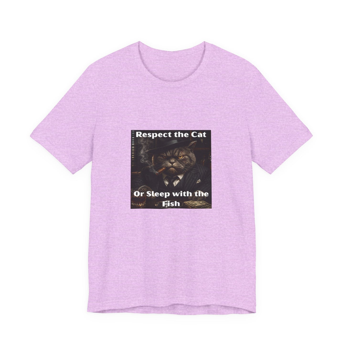 Respect the Cat T‑Shirt – "Respect the Cat or Sleep with the Fish" Vintage Cat Tee