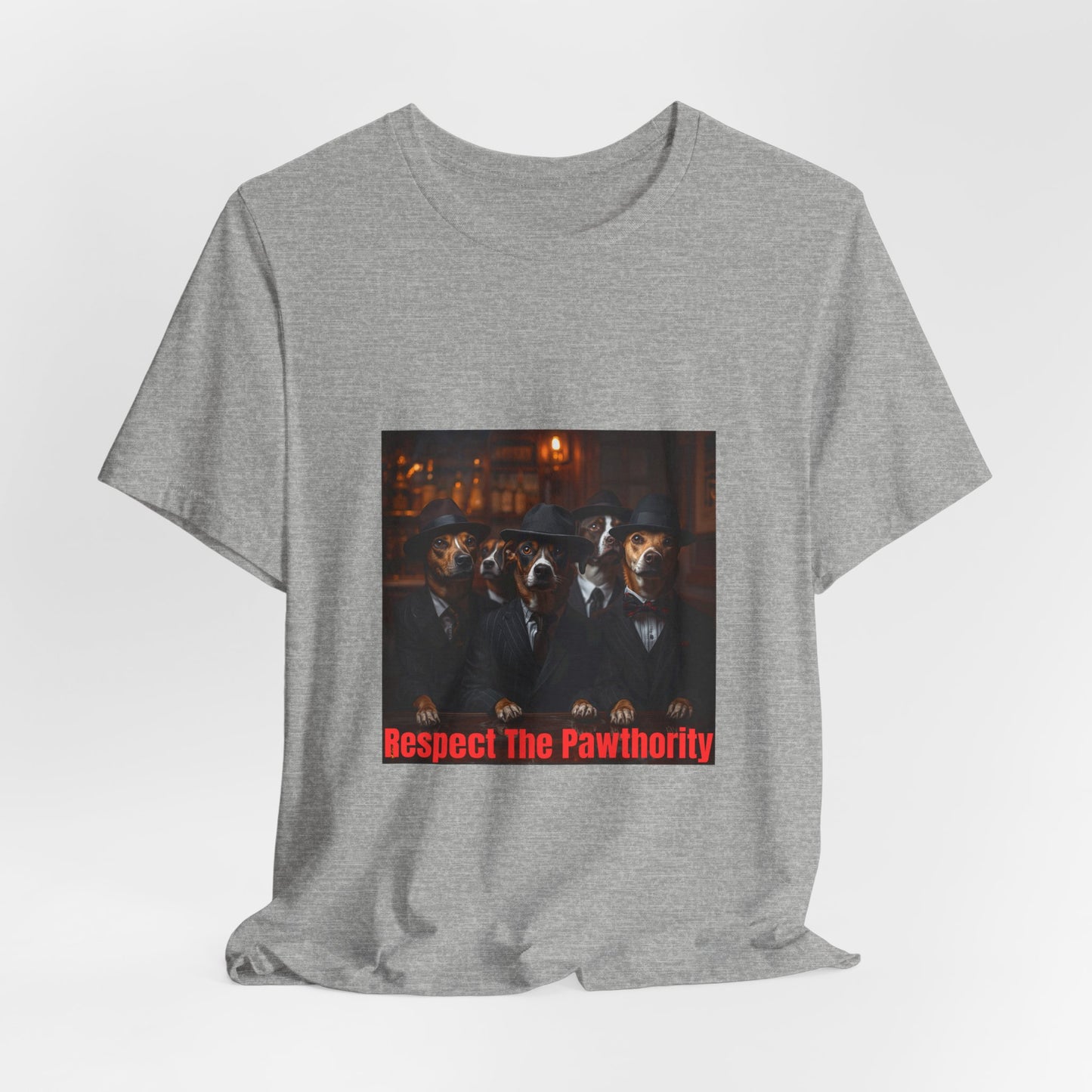 Respect The Pawthority Tee — Dog Mafia Gang Graphic T-Shirt