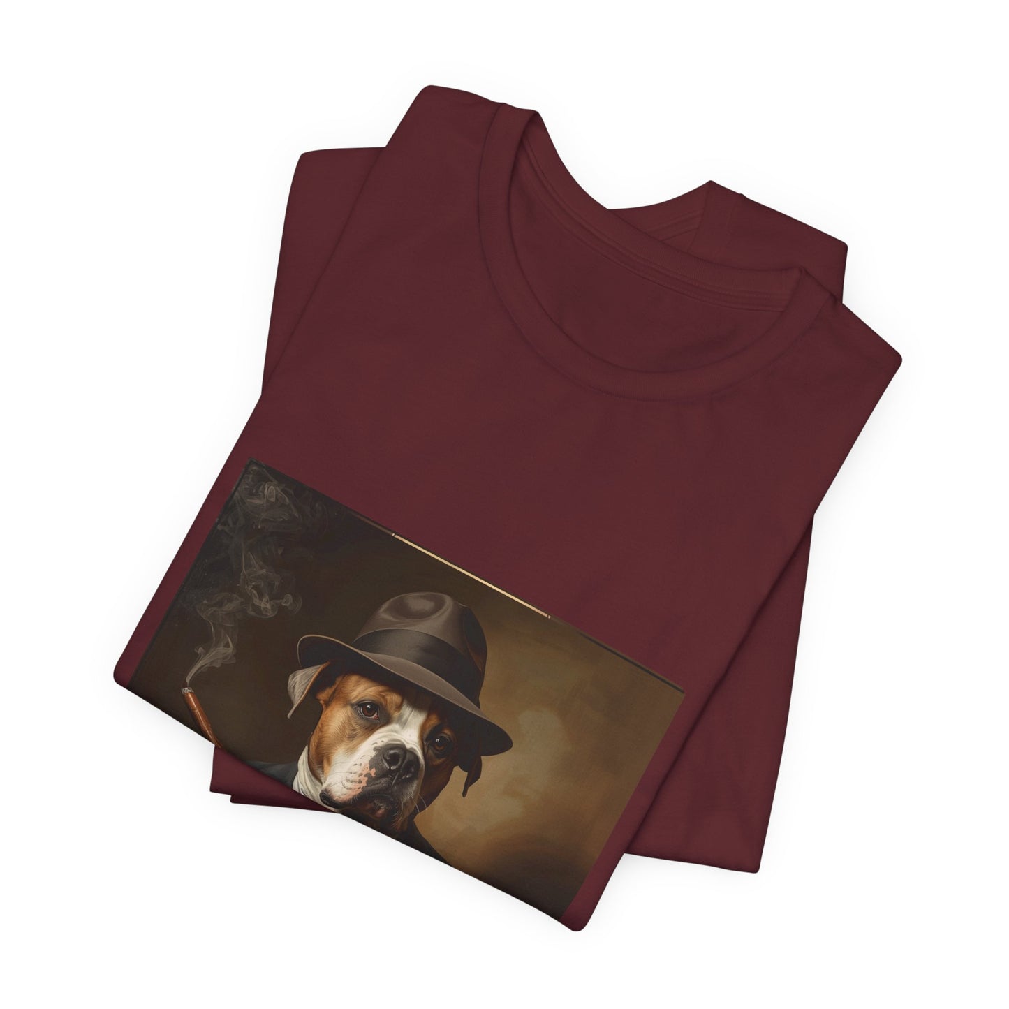 Dog Mobster T‑Shirt — "Business First Biscuits Later" Dog Mafia Tee