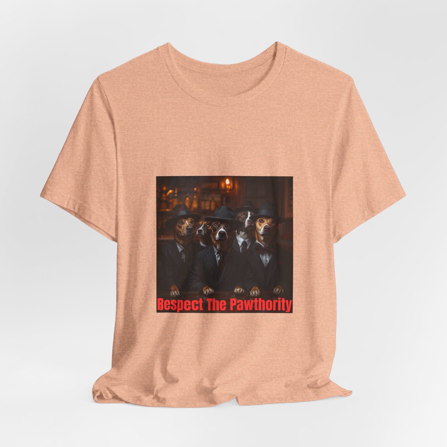 Respect The Pawthority Tee — Dog Mafia Gang Graphic T-Shirt