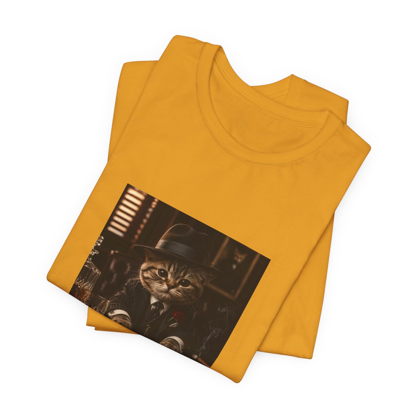 Vintage Mobster Cat T‑Shirt — The Mafia Cat Boss Graphic Tee