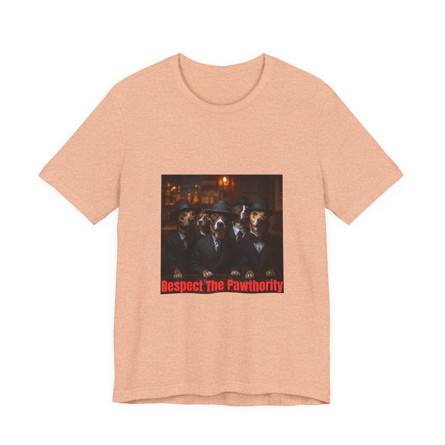 Respect The Pawthority Tee — Dog Mafia Gang Graphic T-Shirt