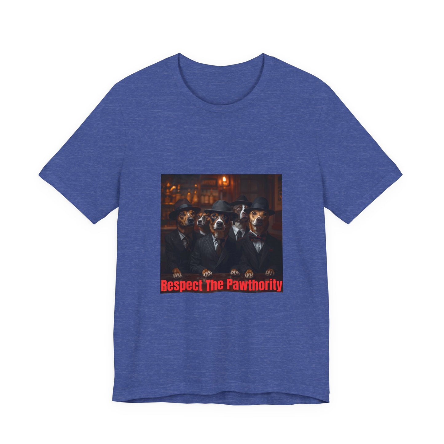 Respect The Pawthority Tee — Dog Mafia Gang Graphic T-Shirt