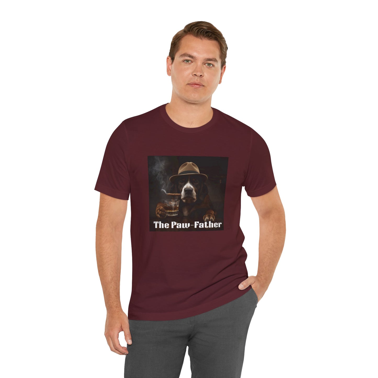 The Paw-Father T‑Shirt — Vintage Dog Mafia Graphic Tee