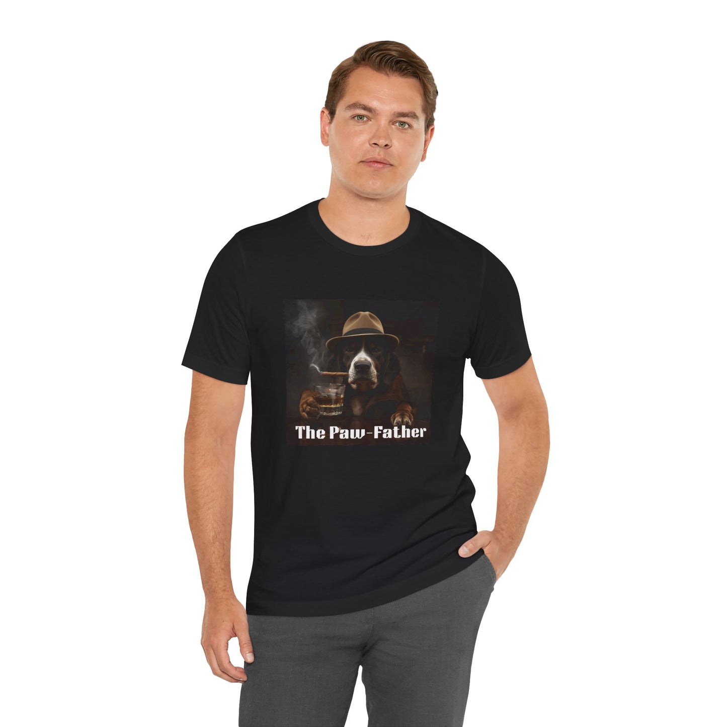 The Paw-Father T‑Shirt — Vintage Dog Mafia Graphic Tee