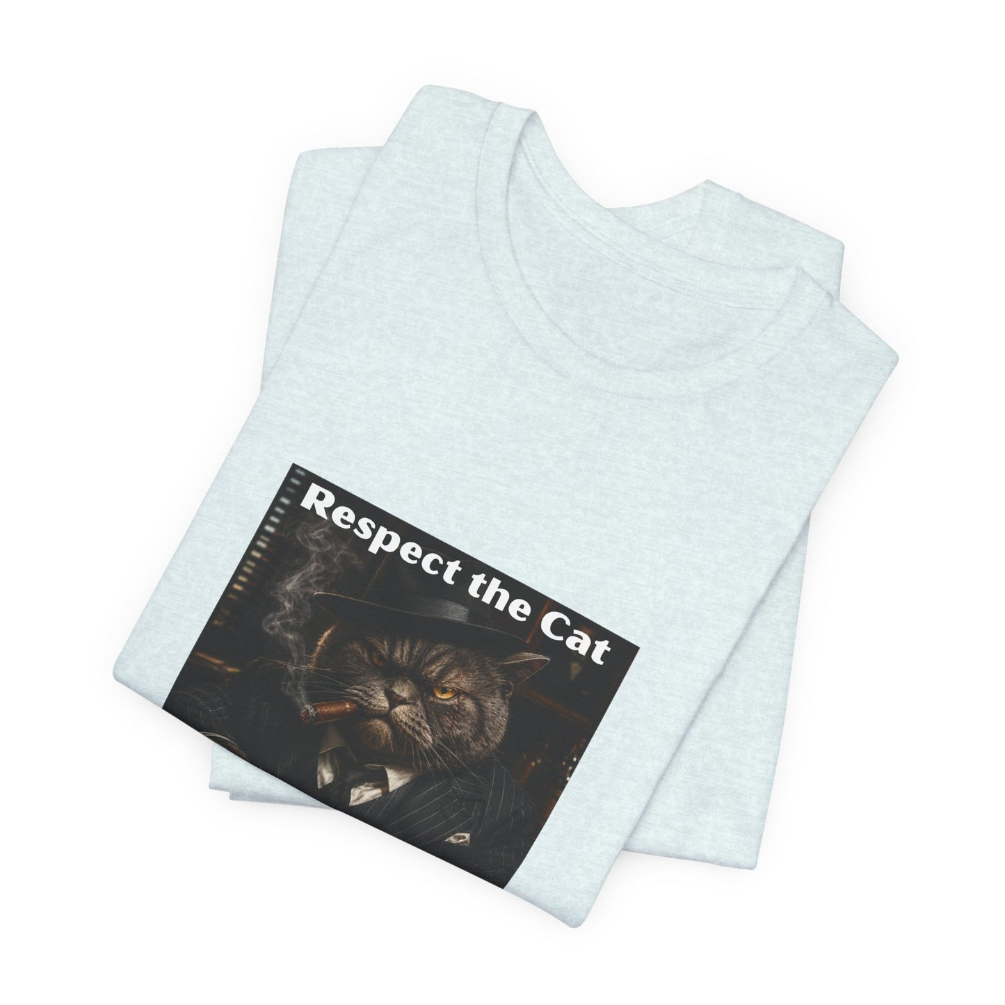 Respect the Cat T‑Shirt – "Respect the Cat or Sleep with the Fish" Vintage Cat Tee