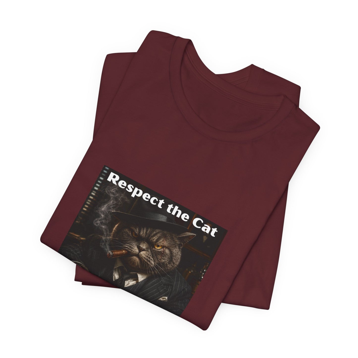 Respect the Cat T‑Shirt – "Respect the Cat or Sleep with the Fish" Vintage Cat Tee