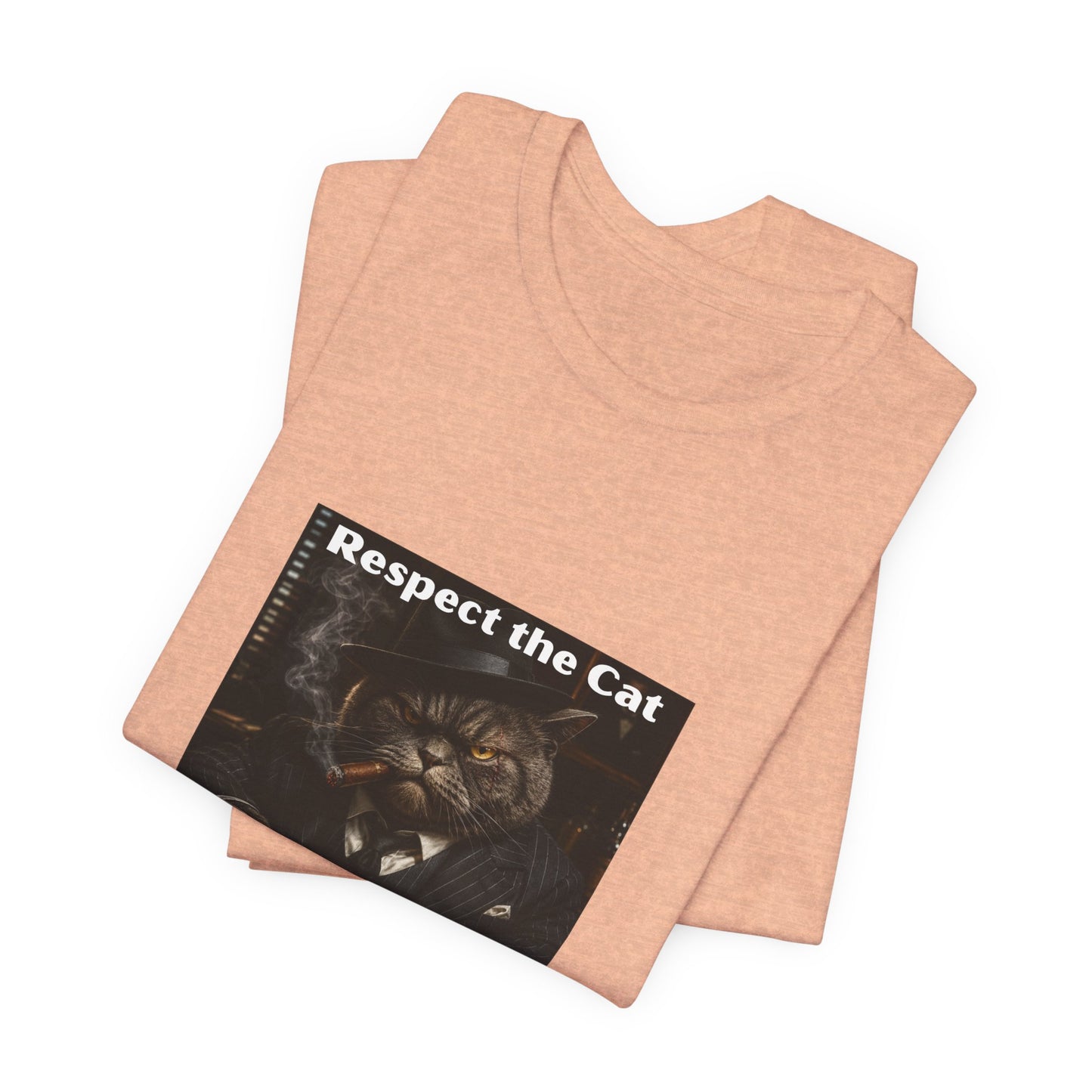 Respect the Cat T‑Shirt – "Respect the Cat or Sleep with the Fish" Vintage Cat Tee