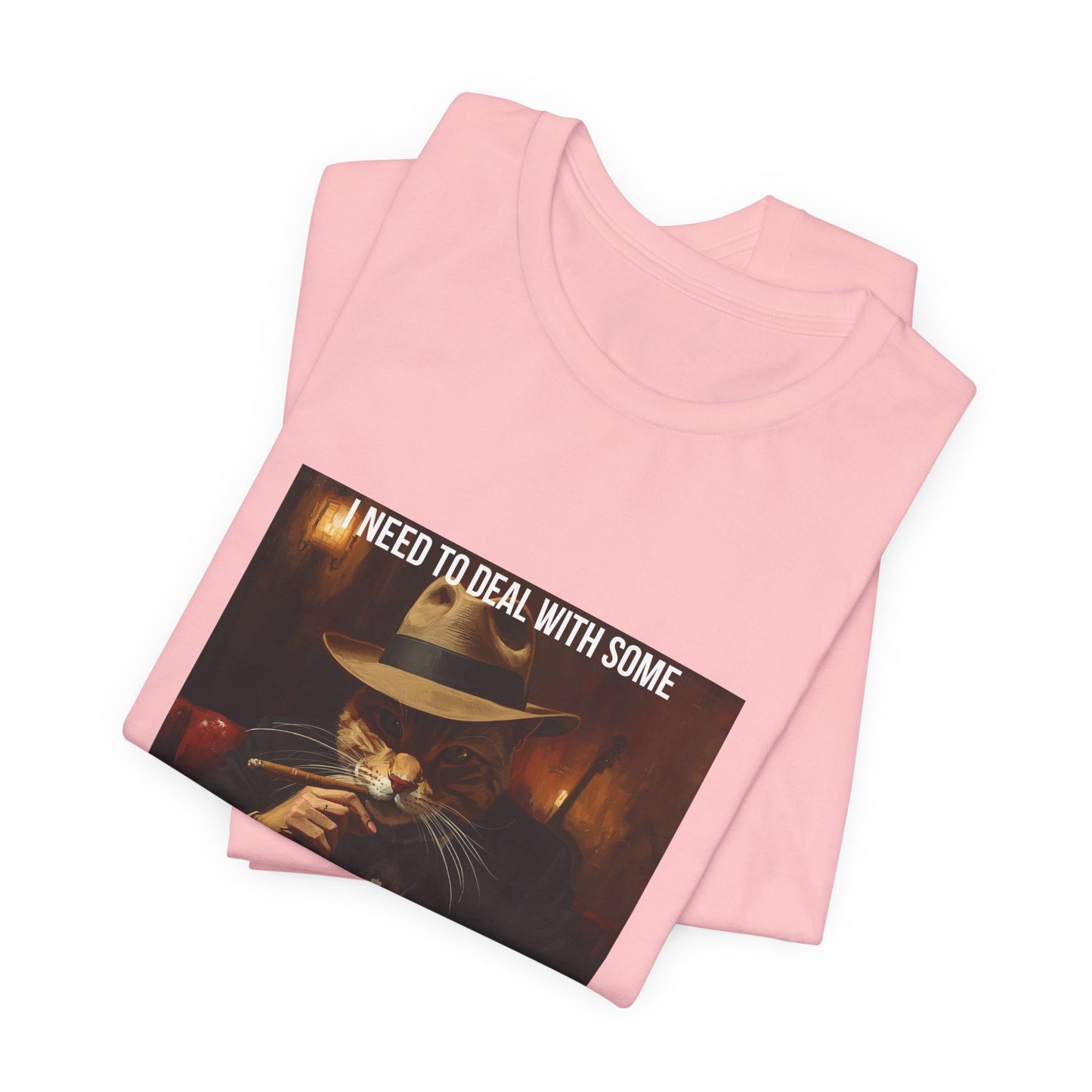 Funny Cat Mafia T-Shirt — "Purr-sonal Business" Graphic Tee